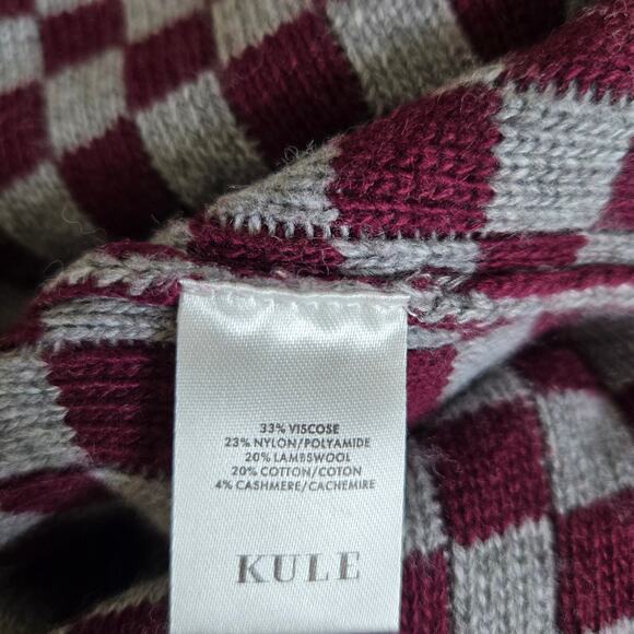 Anthropologie Kule The Tawny Checkerboard Tube Skirt Knit Academia Women XS - Picture 10 of 10